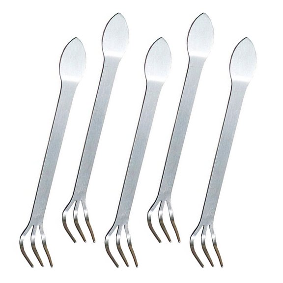 Garden Hand Rakes Stainless Steel Manual Small Root Rakes Loosen Soil Tool 24cm
