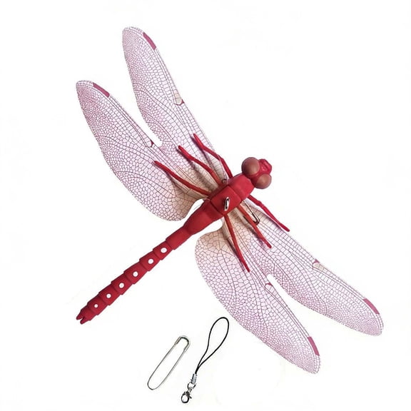 Garden Hanging Ornament Colorful Simulation Dragonfly Decor Outdoor Weatherproof Mosquito Deterrent