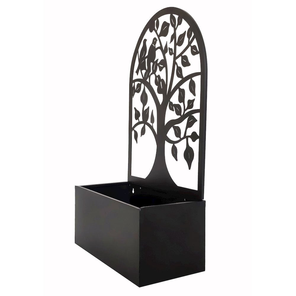 Hi-Line Gift Ltd. Garden Hanging Planter Black Metal Wall Decor
