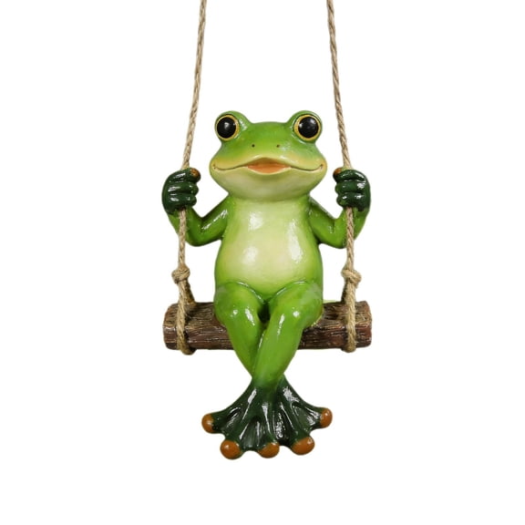Garden Hanging Swing Animal Figurine, Resin /Squirrel Statue, Weatherproof Outdoor Decor for Yard, Patio, Tree, Cute Hanging Ornament