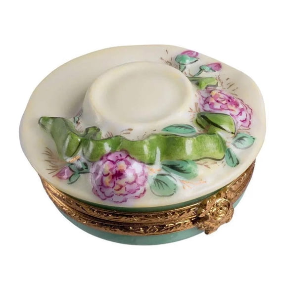 Garden Hat Limoges Box for Home Decor Limoges Box Porcelain Figurine