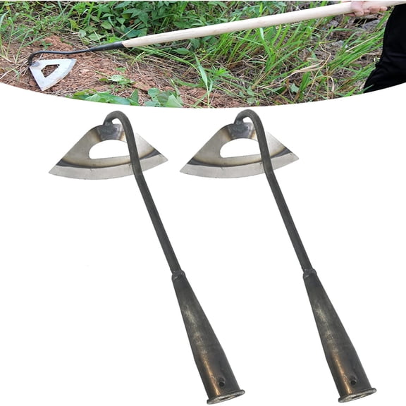 Garden Hoe All-Steel Hardened Hollow Hoe, Sharp Durable Weeding Tools, Edr Weeder Portable Houhold Vetable Shovel for Backyard Looning Farm Planting