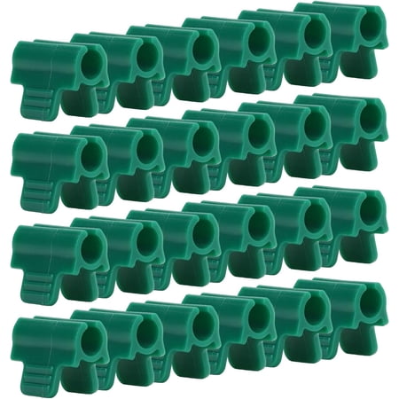 Garden Hoop Clips, 24 Pieces Durable Shading Net Rod Clip Anti Slip Flexible Adjusted for Farming(Thickened 14mm)