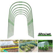 Garden Hoops Bracket Kit - 6 Sets Plants Support Frames for Outdoor Vegetable Fruits Flowers Vine Climbing Pole