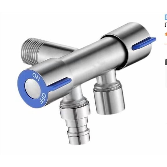 Garden Horse Splitter 2 Way Heavy Duty Connector Tap Washing Machine Tap Shunt Stainless Steel Hose Splitter Water Pipe Hose Adapter