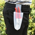 thumbnail image 1 of Garden Horticultural Scissors Waist Box | Portable Transparent Tool Holster for Pruning Shears & Fruit Picker | Durable Plastic Storage Pouch | Lightweight Hanging Organizer | 18.5x6x2cm, 1 of 8