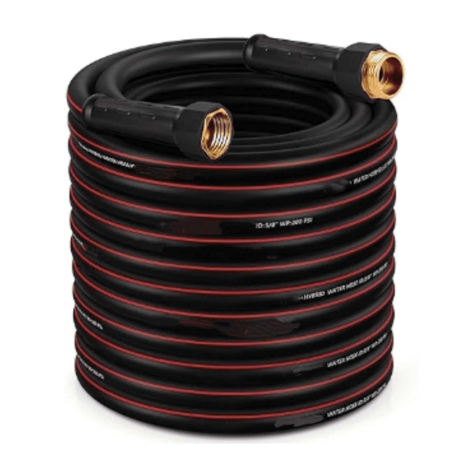 Garden Hose 100ft x 5/8", NON-EXPANDABLE Heavy Duty Premium Flexible Water Hose, No Kink, Leakproof, Lightweight Hybrid Hose with Male to Female Fittings for Household&Backyard