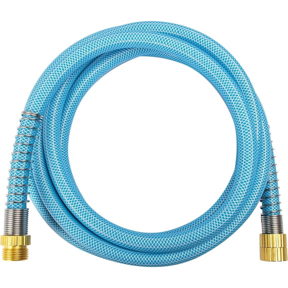 Garden Hose 12 ft., Lightweight Hybrid Water Hose, Flexible and Durable, Leak-Free Connections