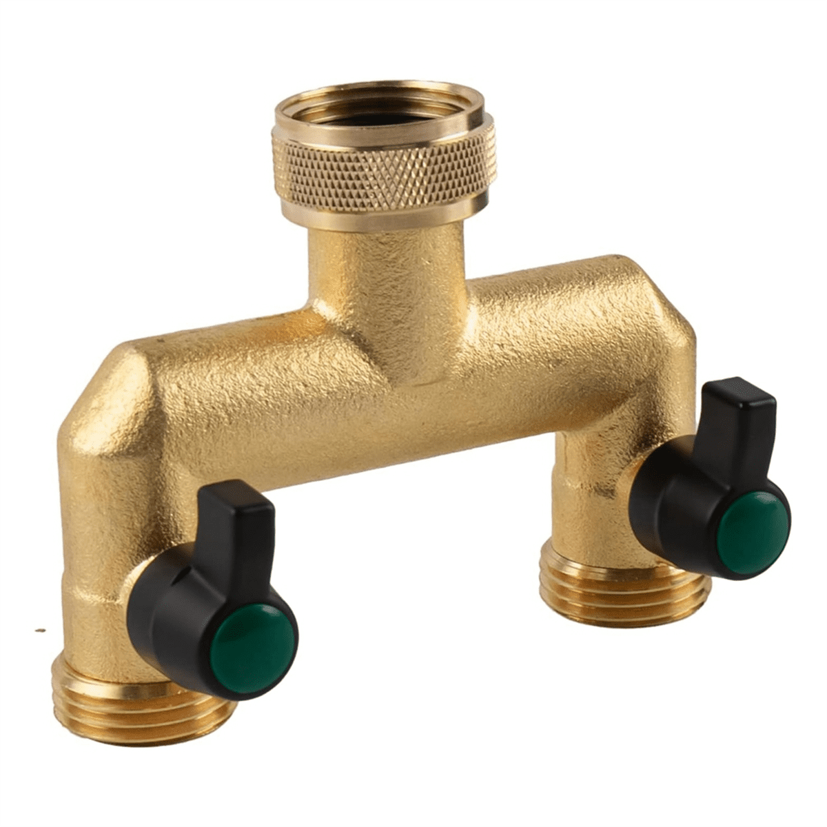 Garden Hose 2 Way Valve Hose Splitter Brass Hose Splitter Water Garden