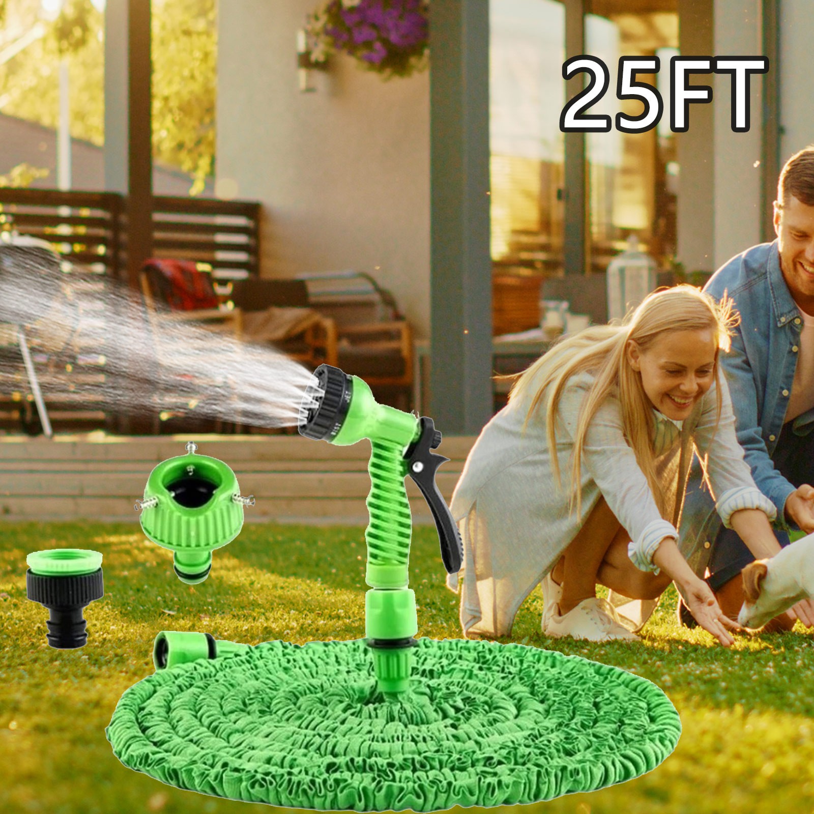 Garden Hose 25FT Expandable Flexible Garden Hose High Pressure