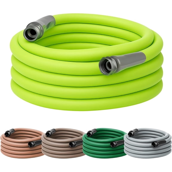 Garden Hose 5/8 in. x 50 ft., Lightweight All-Weather Water Hose, Durable and Flexible, Leak-Free Connections