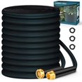 thumbnail image 1 of Garden Hose 50ft, Non-Expanding, Lightweight, Leak-Proof Metal interface, No-Knots, Portable, Wear-Resistant, Sturdy, Flexible, 3/4GHT, Water Hose for Yard, Garden, 1 of 6