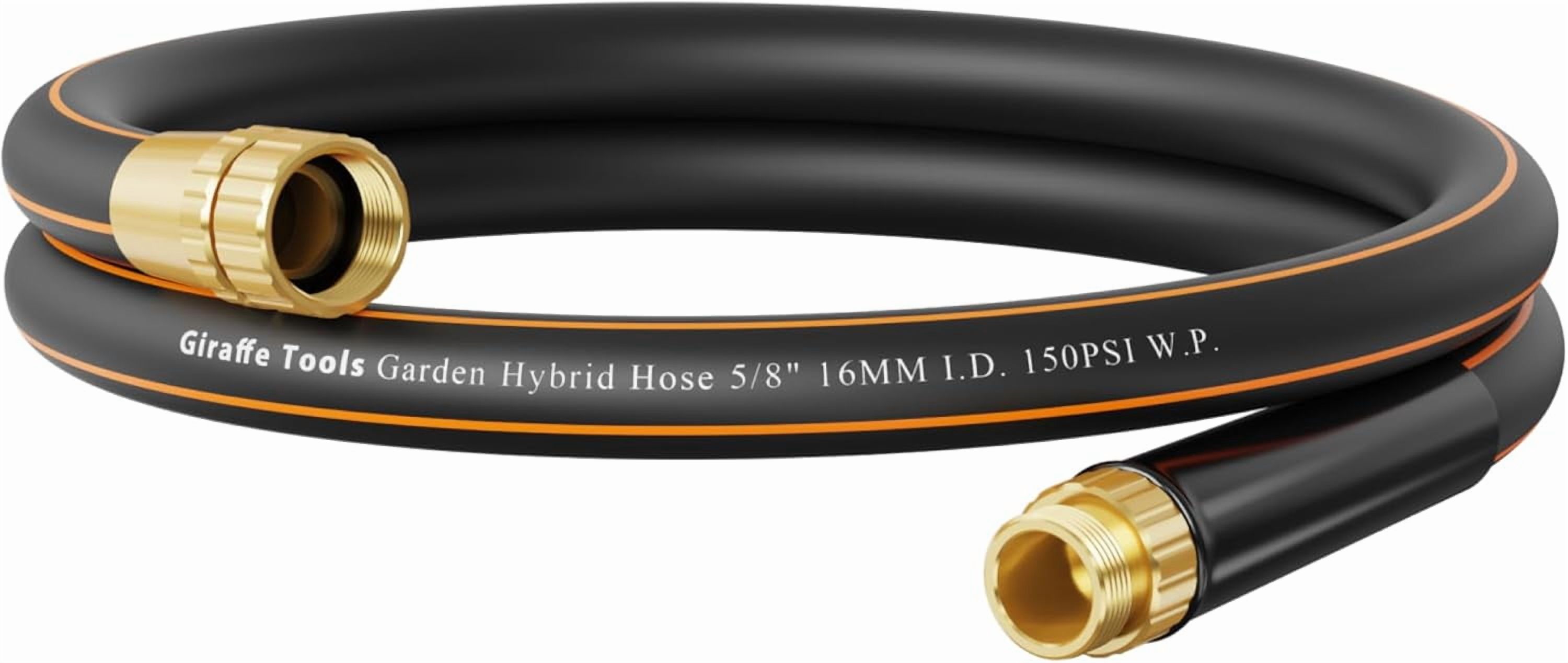 Garden Hose 6ft x 5/8", Short Water Hose Lightweight, Flexible Hose with Swivel Handle, Male to Female Fittings