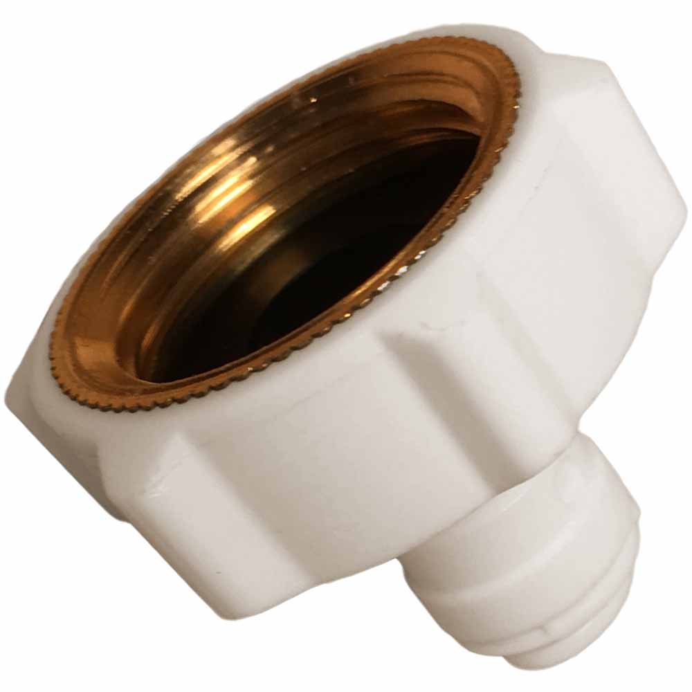 FasParts 1-Inch Male To 3/4-Inch Female Garden Hose Brass Thread Adapter – GHT Fitting For Water Connections