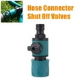 Garden Hose Connector Pipe In Line Tap Shut Off Valve Connect Adaptor