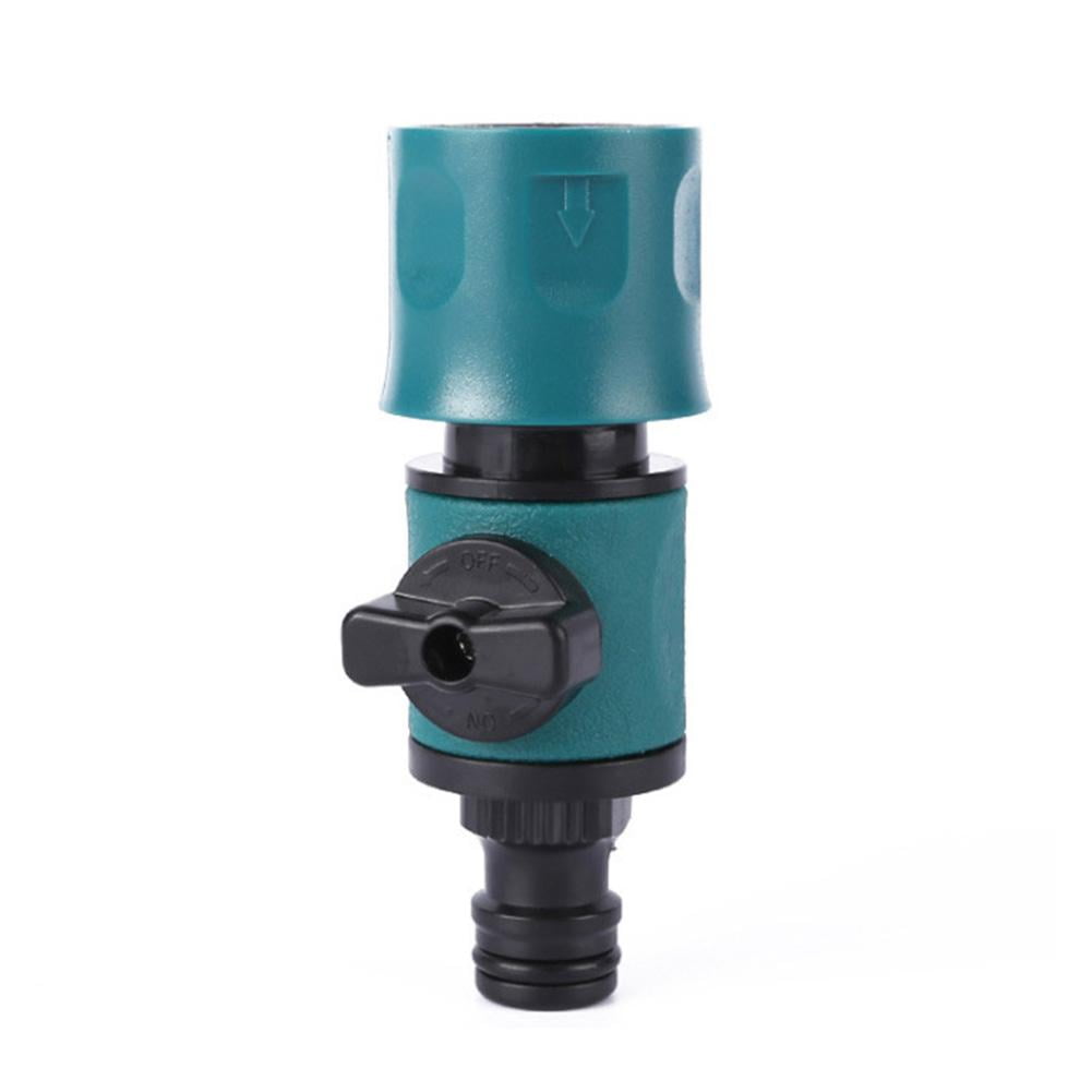 Garden Hose Connector With Shut-off Valve Water Pipe Quick E8G2 Connect ...