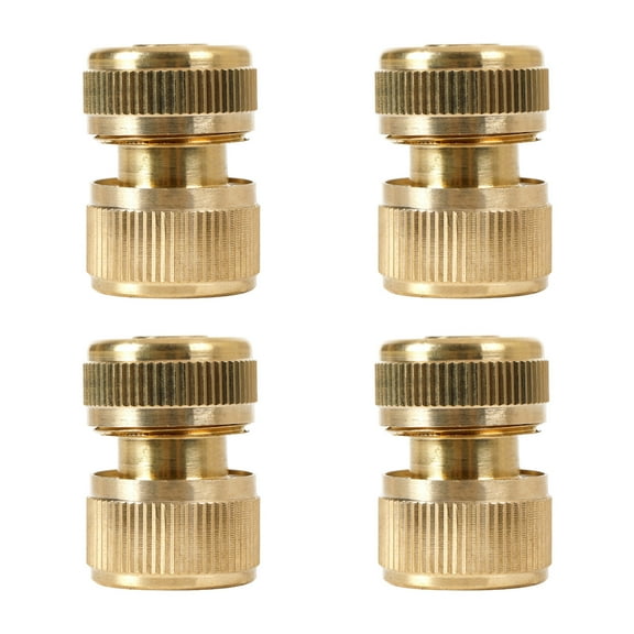 Garden Hose Connectors Solid Brass Quick Connect Garden Hose Connector 2 Sets Easy Fast Hose Connection
