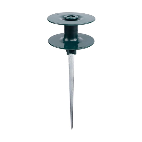 Garden Hose Guide Roller, Heavy Duty Hose Guard Stake with Pulley Design, Sturdy Metal Post for Plant Protection, Dark Green Lawn Irrigation Assistant