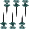 thumbnail image 1 of Garden Hose Guide Spike, 10 Inch Plastic Spike Lawn Stakes - Sturdy Heavy Duty Design, Keeps Yard Hose Out of Flower Beds, for Plant Protection, 6 Pack, 1 of 8