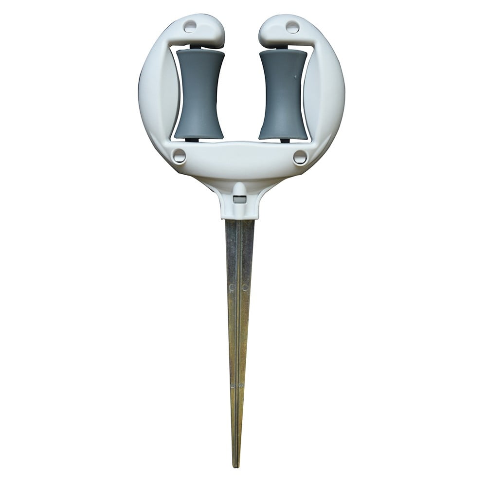 Garden Hose Guide Stakes, Metal Stakes, MultiPurpose Spike And Roller