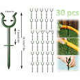 thumbnail image 1 of Garden Hose Guide Stakes Set of 20 - Heavy Duty 3/4” Hose Holder Spike for Lawn & Plant Saver, Yard Soaker Support, Durable Kink-Free Watering (Fit 3/4”Hoses), 1 of 8