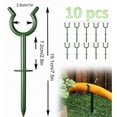 thumbnail image 1 of Garden Hose Guide Stakes Set of 20 - Heavy Duty 3/4” Hose Holder Spike for Lawn & Plant Saver, Yard Soaker Support, Durable Kink-Free Watering (Fit 3/4”Hoses), 1 of 8
