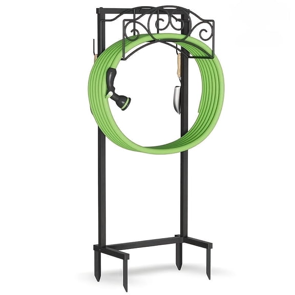 Garden Hose Holder, Freestanding Heavy Duty Water Hose Holder for Outside