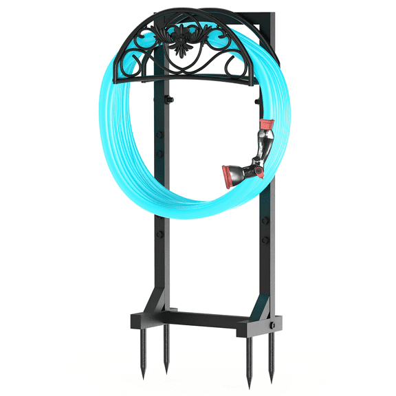 Garden Hose Holder, Freestanding Water Hose Holder Detachable Heavy Duty Hose Holder for Outside Yard Lawn