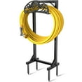thumbnail image 1 of Garden Hose Holder Freestanding, Water Hose Holders for Outside with 4 Spikes, Heavy Duty 150ft Hose Hanger Metal Hose Stand Detachable Hose Reel Rack Organizer, 1 of 7