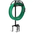 thumbnail image 1 of Garden Hose Holder, Heavy Duty Freestanding Hose Hanger Holds 150ft Hose, Outdoor Detachable Metal Water Hose Holder Stand Rack for Yard Lawn, 1 of 7