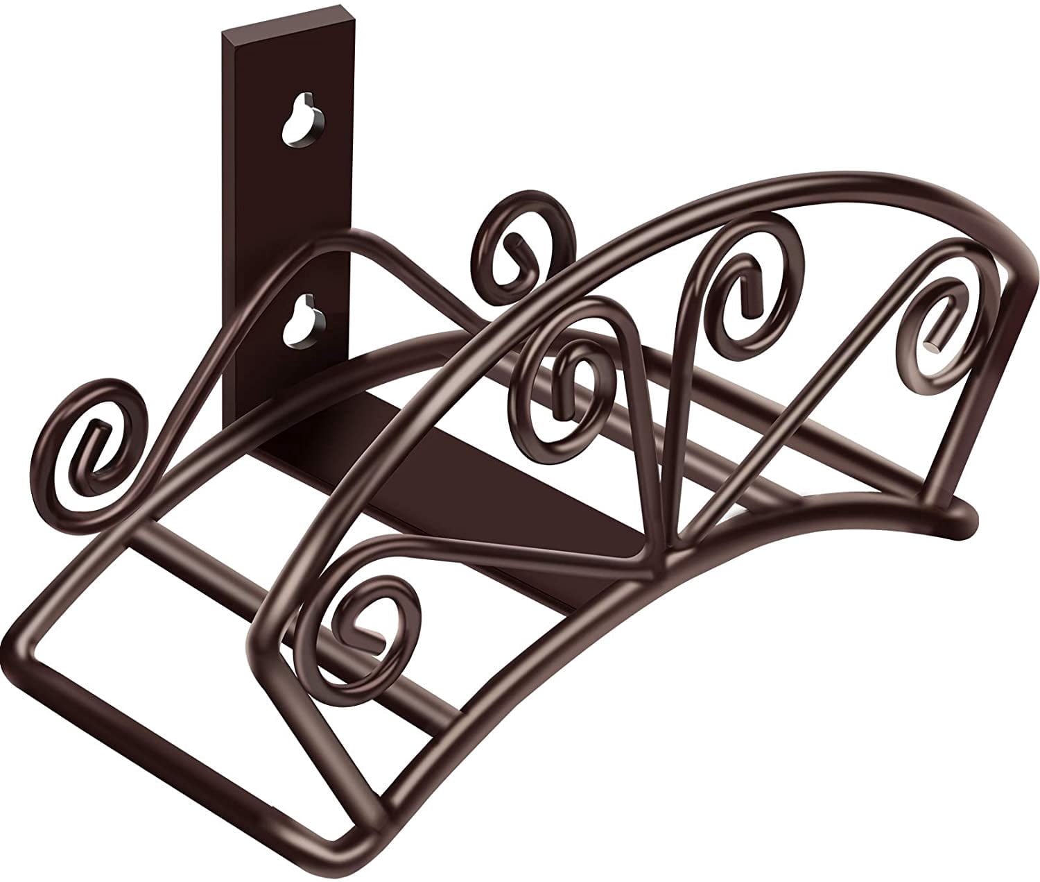 Garden Hose Holder Heavy Duty Water Hose Holder Solid Metal Hoses Hanger Wall Mount Decorative Durable Garden Hoses Storage Hose Reel Hose Organizer for Outside Yard, Bronze