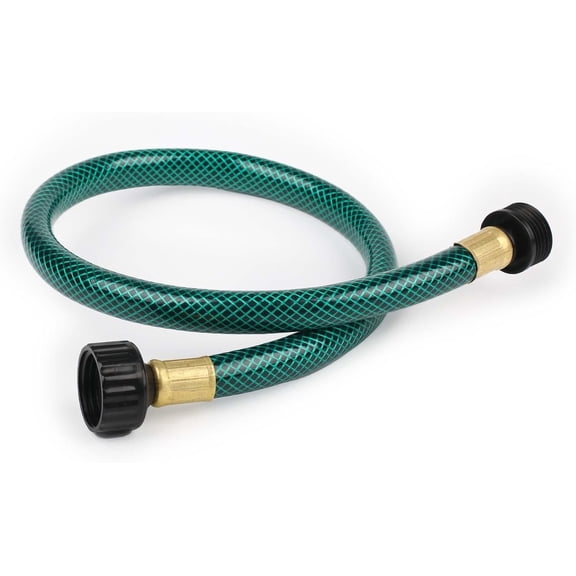 Garden Hose Leakproof for Gardener: 1/2" PVC Water Hoses with GHT Fittings - 2 FT No Kink and Flexible for Outdoor