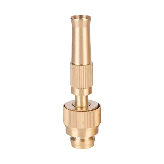 Brass Garden Hose Connector Adaptor A Direct Spray Nozzle Adjustable