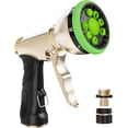 thumbnail image 1 of Garden Hose Nozzle, Heavy Duty Metal Hose Sprayer Nozzle, 9 Adjustable Spray Patterns, High Pressure Hose Sprayer for Watering Plants, Lawns, Car and Pet Washing, 1 of 6