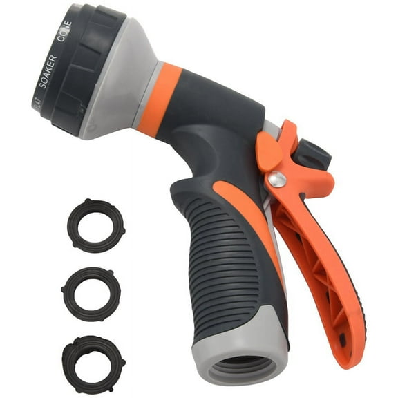 Garden Hose Nozzle Leak Free High Pressure Heavy Duty 8 Pattern