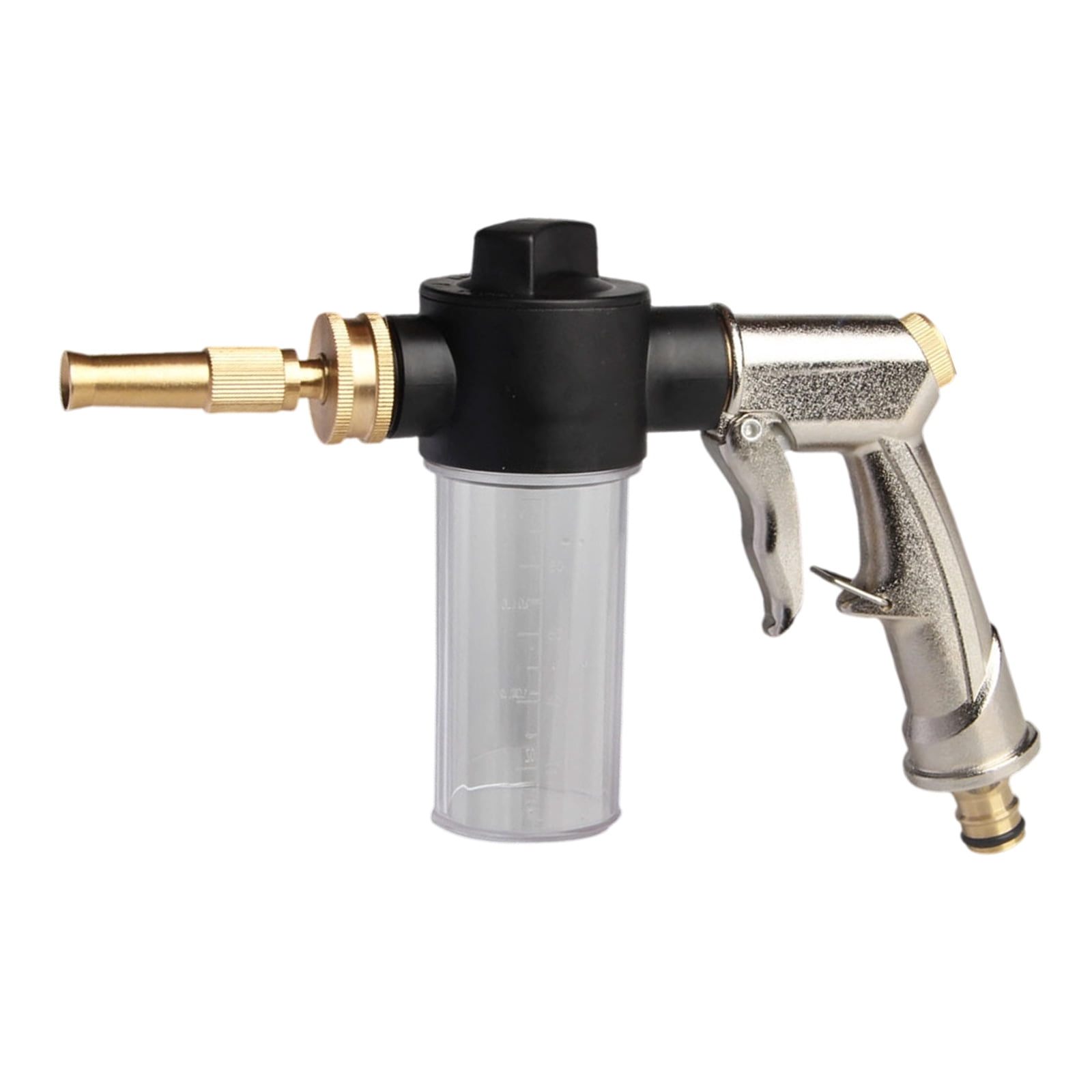 Garden Hose Nozzle Sprayer 3.5oz Soap Dispenser High Pressure Foam Guns for Car Washing Gardening and Pet Showering Use