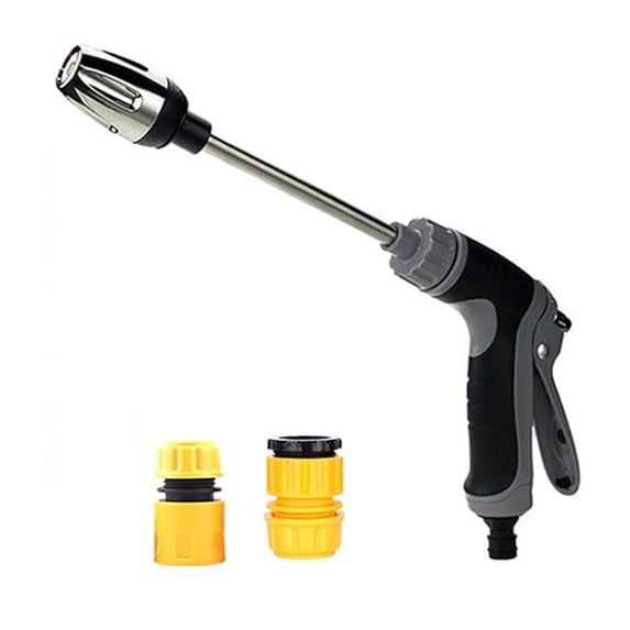 Garden Hose Pressure Washer Attachment: Aluminum Alloy, Adjustable Pressure, Versatile Cleaning Tool for Home and Outdoor Use