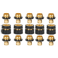 Garden Hose Quick Connect Fittings with Water Stop, Metal QuickConnect