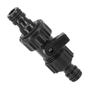 Garden Hose Quick Connect Inline Tap 1/2 Inch Shut Off Valve Water Flow Control Connector With Spare Rings For Irrigation System Balcony Watering Car Washing