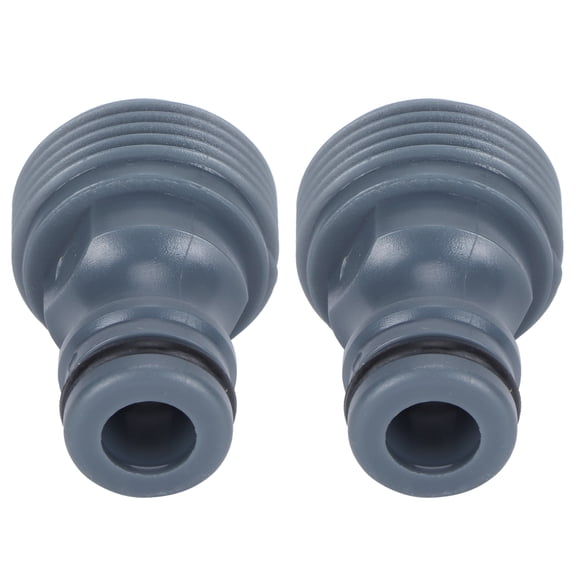 Garden Hose Quick Connector, G3/4 Male Thread Tap Nipple Adapter for Irrigation Systems, Durable ABS Plastic Pipe Fitting - 2 Pcs