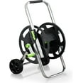 thumbnail image 1 of Garden Hose Reel Cart, Holds 75-150 Feet of 5/8-Inch Hose, Portable Hose Reel Cart With Wheels,Adjustable Handrail, Quick Hose Connector, 1 of 5