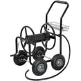 thumbnail image 1 of FDW Garden Hose Reel Cart, Water Hose Cart with 4 Wheels, Hold Up to 300 ft of 5/8’’ Hose,Black, 1 of 8