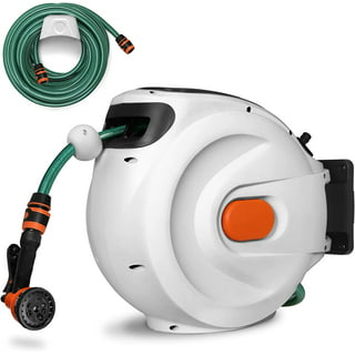 Freeman PWHR1265N 1/2 in. x 65 ft. Retractable Water Hose Reel with Spray Nozzle
