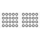 Garden Hose Rubber Washers 20 Pack 3/4 Inch NBR Gaskets Replacement Seal Rings For Water Hose Fittings