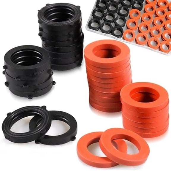 Garden Hose Rubber Washers, Leak Proof 3/4 Inch Rubber Gasket Seals for Sprayers, Hose Connectors & Outdoor Faucets