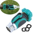thumbnail image 1 of Garden Hose Shut Off Valve | 3/4" Quick Connect Adapter | Durable Plastic & Alloy | Leakproof Extension for Outdoor Spigot & Faucet | Easy Water Flow Control | Includes 3 Washers | 90x55x40mm, 1 of 6