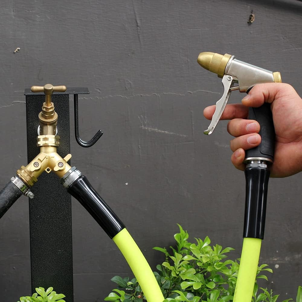 Garden Hose Splitter,2 Way Connector Heavy Duty Brass, Garden Faucet