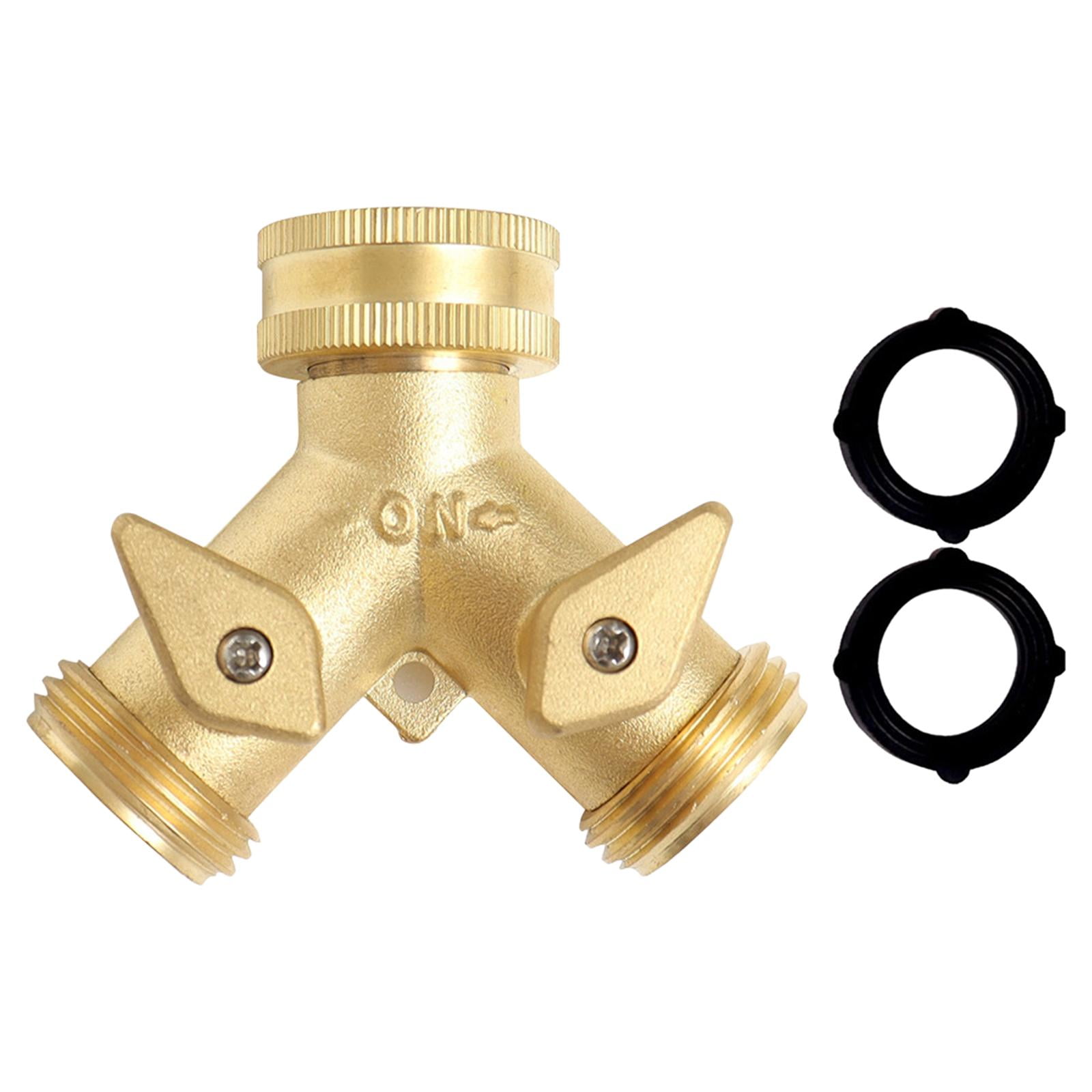 Garden Hose Splitter 2 Way Hose Spigot Adapter Hose Bib Splitter Y