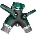 thumbnail image 1 of Garden Hose Splitter 2 Way, Hose splitter, Faucet Splitter, Y Splitter 2 Valves, Hose Bib Splitter, All Metal (1 Pack), 1 of 5