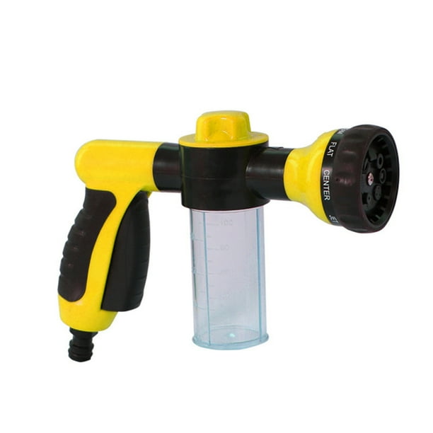 Garden Hose Spray Gun High Pressure Garden Hose Attachment with Reservoir for Soap/Fertiliser 8